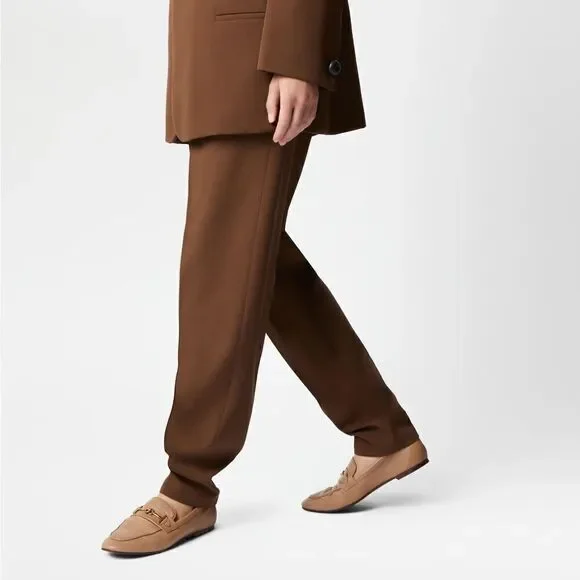 TOD’S Embellished Leather Loafer in Tan